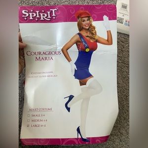 Women’s Mario costume size large